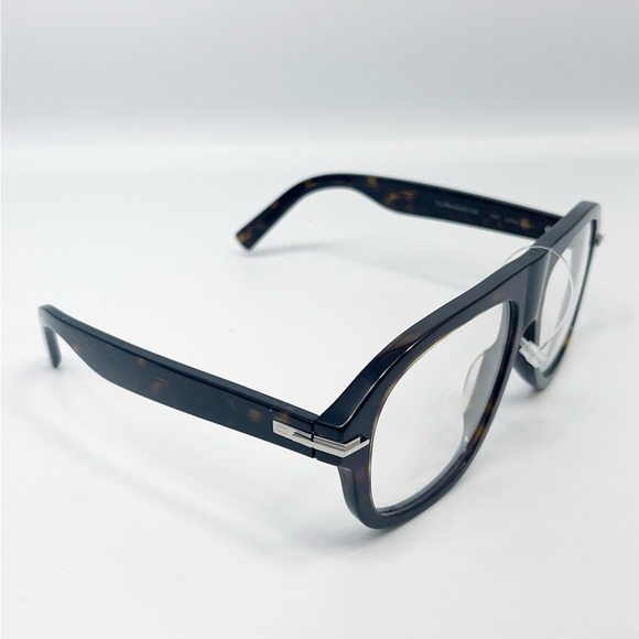 DIOR EYEWEAR Blacksuit Tortoiseshell Acetate and Silver-Tone Aviator Glasses - Picture 6 of 12